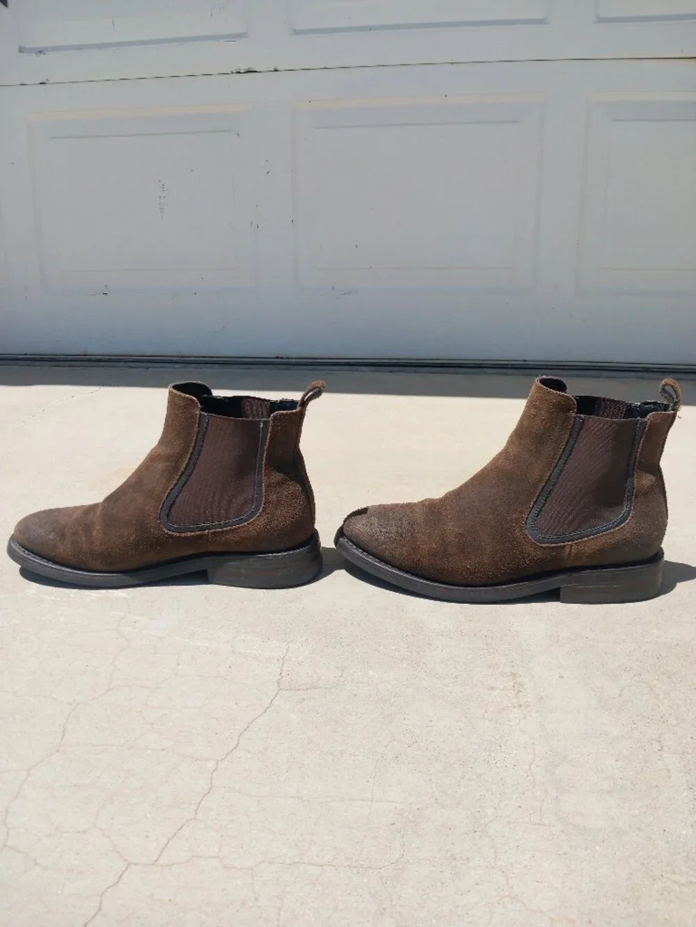 Thursday Boot Company Men's Duke Chelsea Boot Dark Olive Suede Leather Size 7 D